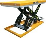 Elektryczny stół warsztatowy podnośny nożycowy (udźwig: 2000kg, wymiary platformy: 1300x800 mm, wysokość podnoszenia min/max: 190-1010 mm) 80166756