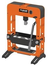 Hydrauliczna prasa warsztatowa wzmocniona z pompą ręczną Unicraft (siła nacisku: 15 t) 32269558