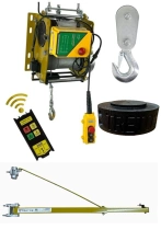 Zestaw: Elektryczna 500kg/40m bezprzewodowa wciągarka linowa Tretos Military (TR-50040)