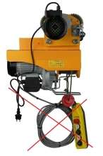 Wciągarka 500/990kg • 22 m z wózkiem 230V, sterowanie radiowe, wózek 200 mm 28883130