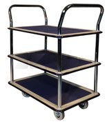 LIFERAIDA Wózek platformowy trzypółkowy (udźwig: 120 kg, wymiary platformy: 740x480 mm) 03076056