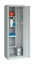 Szafa gospodarcza na wiadro mopa, kolor: RAL7035 (jasnoszary) (wymiary: 180x60x50 cm) 09276461