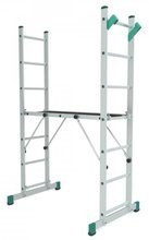 Rusztowanie - podest roboczy drabina 2x7 Aloss 2w1 (wysokość robocza: 3,14m) 99674737