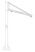 Żuraw obrotowy + wóżek jezdny - 2 sztuki (udźwig: 1000 kg) 99955650