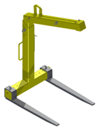 IMPROWEGLE Zawiesie widłowe, ucho nośne na sprężynie gazowej (udźwig: 2 T, długość wideł: 1250 mm) 33977140