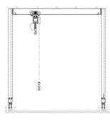 Suwnica bramowa (udźwig: 1500 kg, rozpiętość: 4m, wysokość podnoszenia: 3m) 99962163
