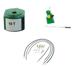 Zestaw: siłownik hydrauliczny, pompa hydrauliczna jednostopniowa, przewód wysokociśnieniowy 1m, szybkozłącze 1/4 ’’ między siłownikiem a przewodem, manometr (w stanie złożonym:100 mm, skok tłoków: 100 mm, udźwig: 10T) 62779537