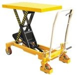 Wózek paletowy stołowy (udźwig: 150 kg, wymiary podestu: 700x450x36 mm, wysokość podnoszenia min/max: 220-720 mm) 00571119