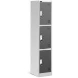 Szafa metalowa - 3 przegrody - zamki (wymiary: 38 x 45 x 185 cm) 45683106