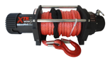 Wyciągarka XTR 13500lbs [6130kg] SPEED z liną syntetyczną 12V (lina: 10 mm czerwona dyneema 28m 10400kg +hak) 81877811